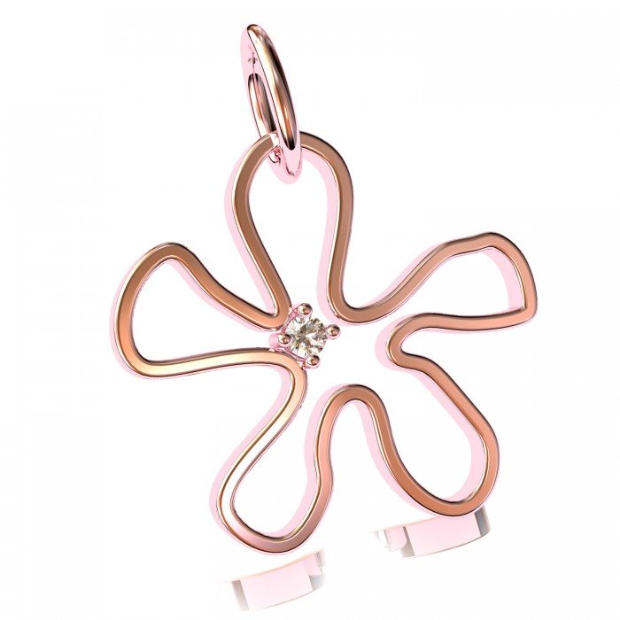 Rose Gold Pendant Charm