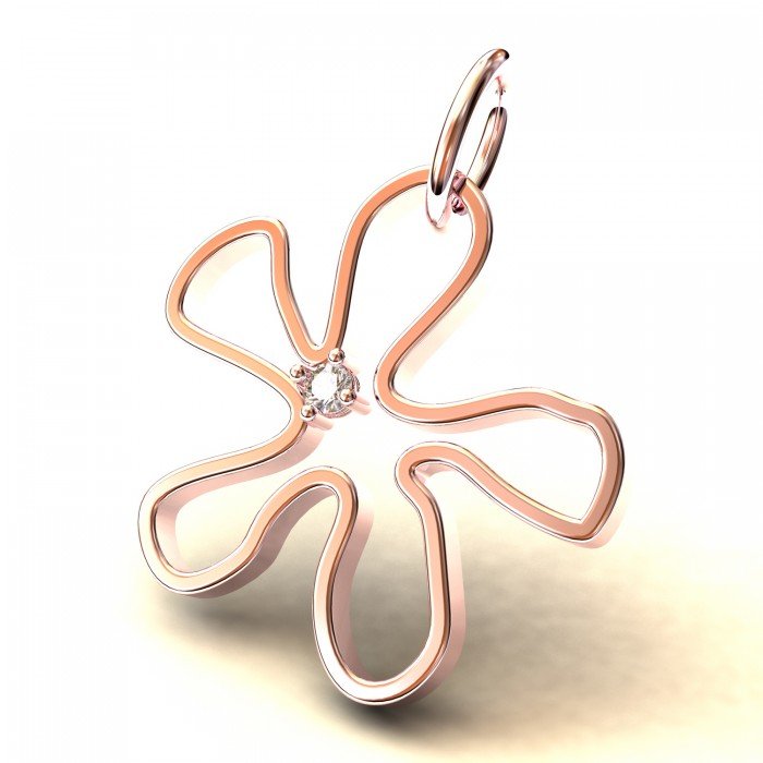 Rose Gold Pendant Charm