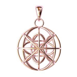 The Zulus Pink Gold Pendant