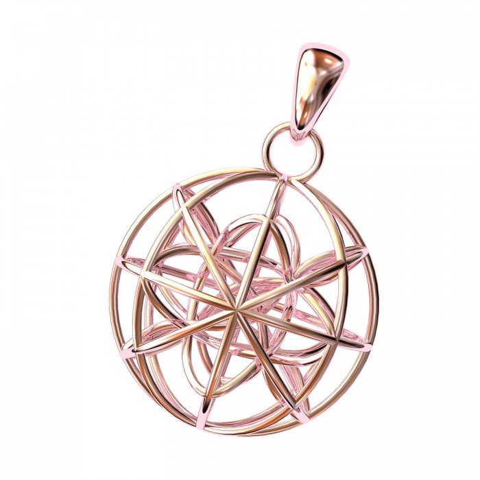 The Zulus Pink Gold Pendant