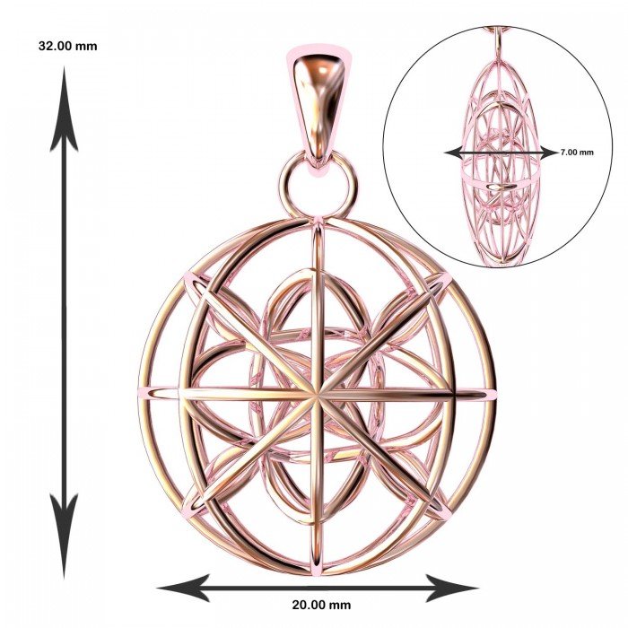 The Zulus Pink Gold Pendant