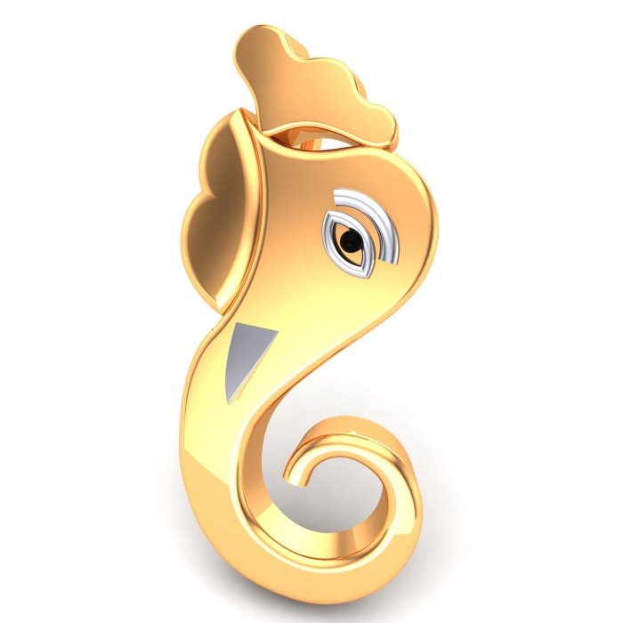 The Yellow Gold Ganesha Pendant