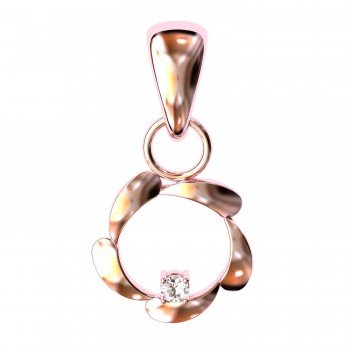 The Agata Pink American Diamond Pendant