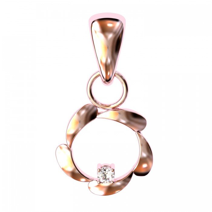 The Agata Pink American Diamond Pendant