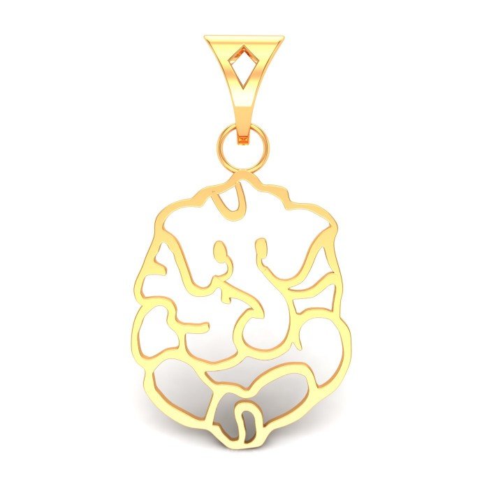 Siddhi Vinayak Yellow Gold Pendant