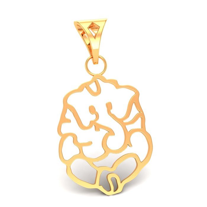 Siddhi Vinayak Yellow Gold Pendant