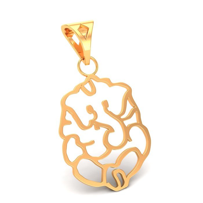 Siddhi Vinayak Yellow Gold Pendant