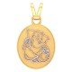 Om Ganapati Yellow Gold Pendant