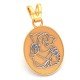 Om Ganapati Yellow Gold Pendant