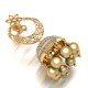 Golden Pearl 18K Gold Jhumka