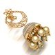 Golden Pearl 18K Gold Jhumka