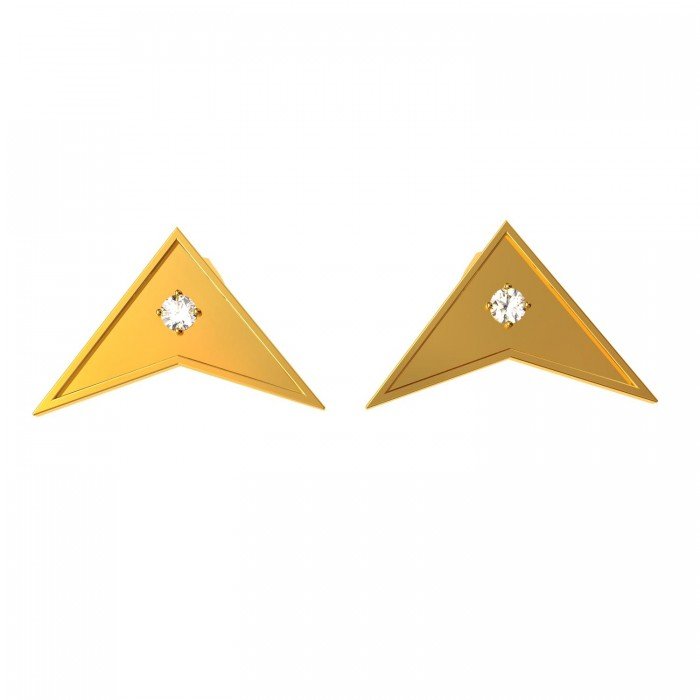 Gold stud Earring