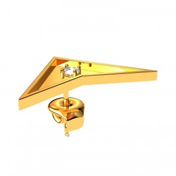 Gold stud Earring