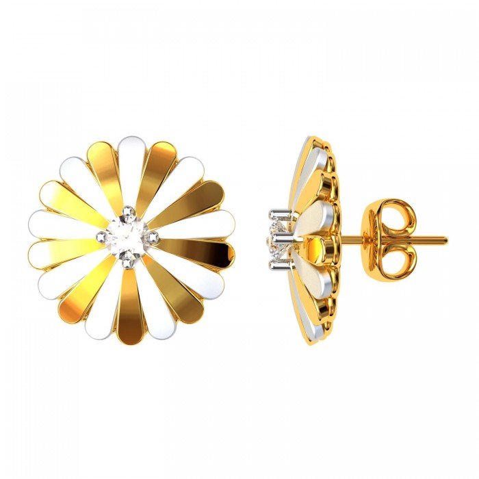 Stud Earrings Gold