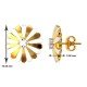 Stud Earrings Gold