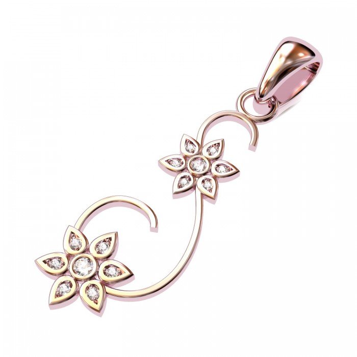 Sparkle Rose Gold Pendant