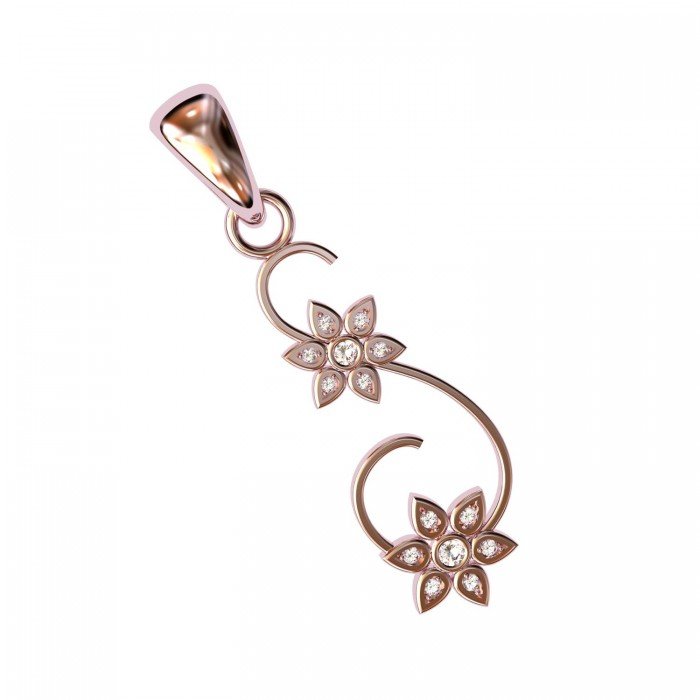 Sparkle Rose Gold Pendant