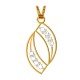 18K Gold American Diamond Pendant