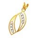 18K Gold American Diamond Pendant