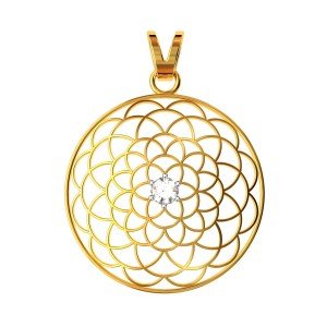 The Net Ball Solitaire Pendant