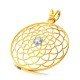 The Net Ball Solitaire Pendant