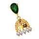 Emerald Gold Jhumka