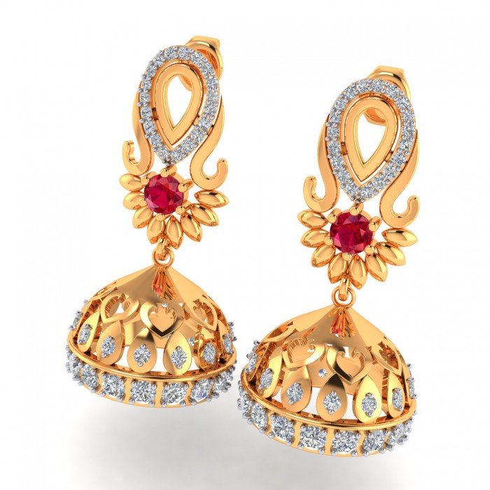 Ruby Jhumkas