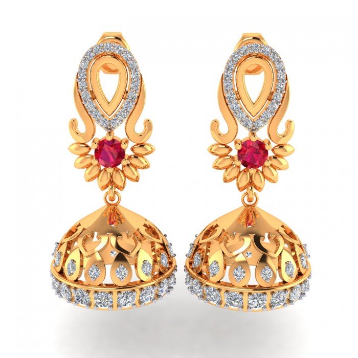 Ruby Jhumkas