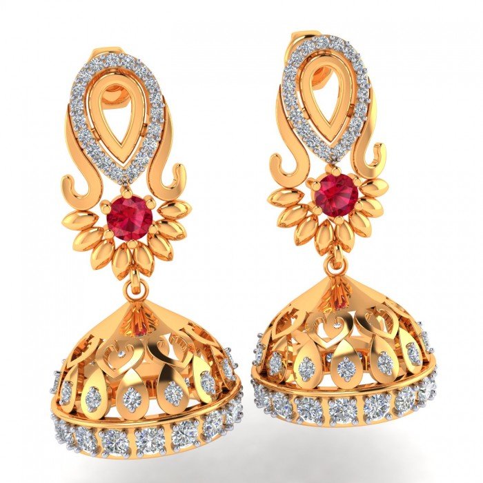 Ruby Jhumkas