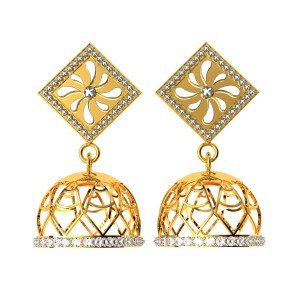 Stylish Gold Jhumka