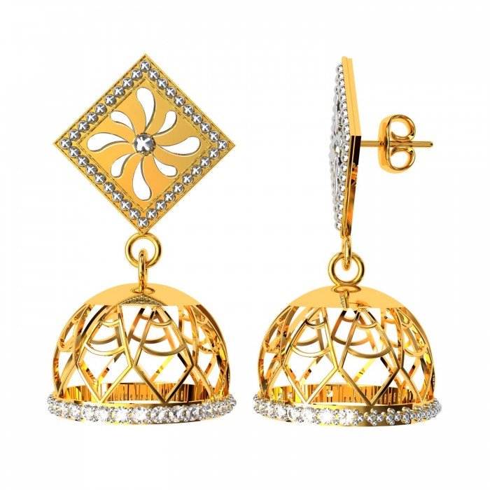 Stylish Gold Jhumka