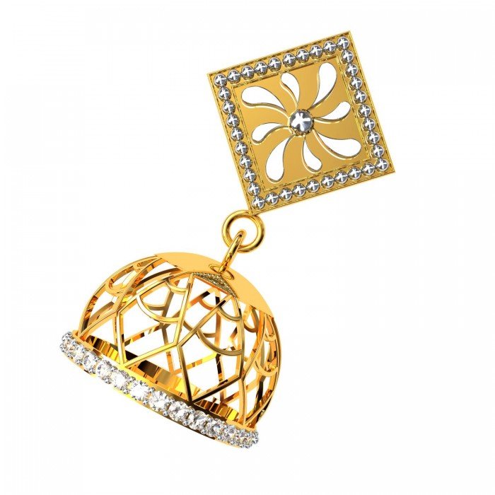 Stylish Gold Jhumka