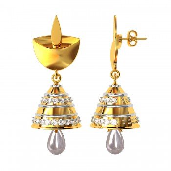 Gold Earrings Jhumka