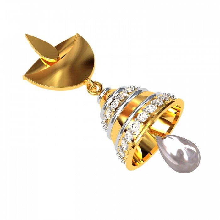 Gold Earrings Jhumka