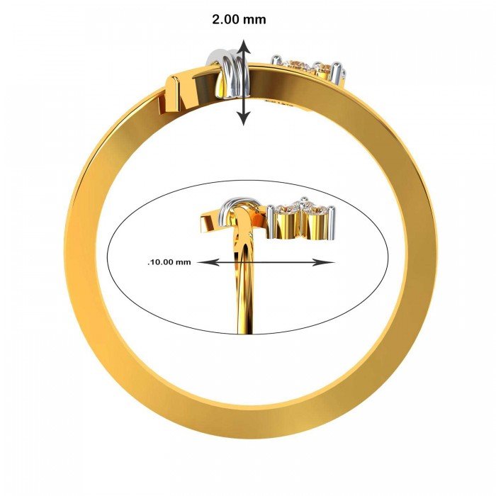 The Mekna Casual American Diamond Ring