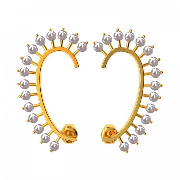 Full Ear Pearl Cuff Earring