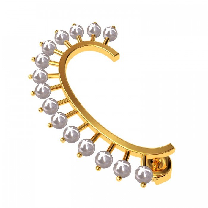 Full Ear Pearl Cuff Earring