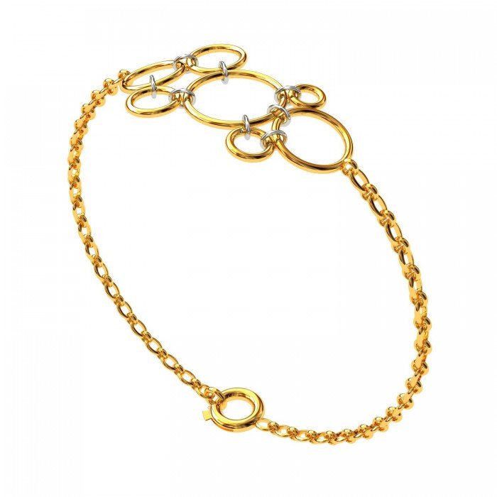Round Ring Chain Bracelet