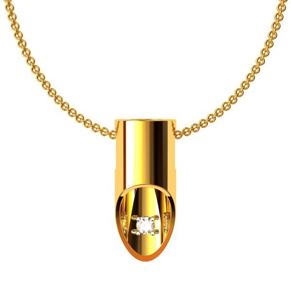 Designer American Diamond Pipe Pendant Designer American Diamond Pipe Pendant