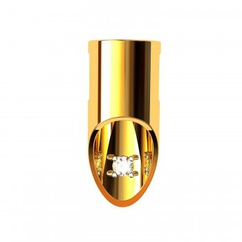 Designer American Diamond Pipe Pendant