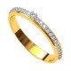 Yellow Gold American Diamond Band