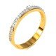 Yellow Gold American Diamond Band