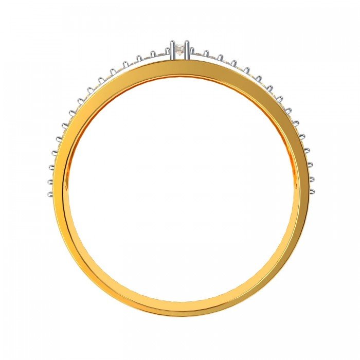 Yellow Gold American Diamond Band