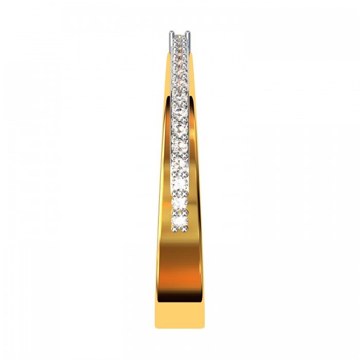 Yellow Gold American Diamond Band