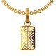 Square Gold Pendant