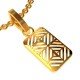 Square Gold Pendant