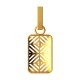 Square Gold Pendant