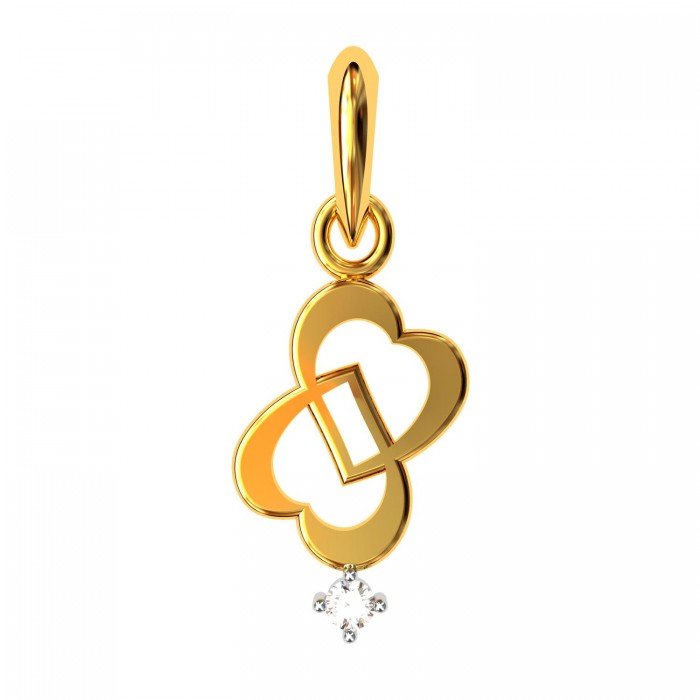 The Double Love Gold Pendent