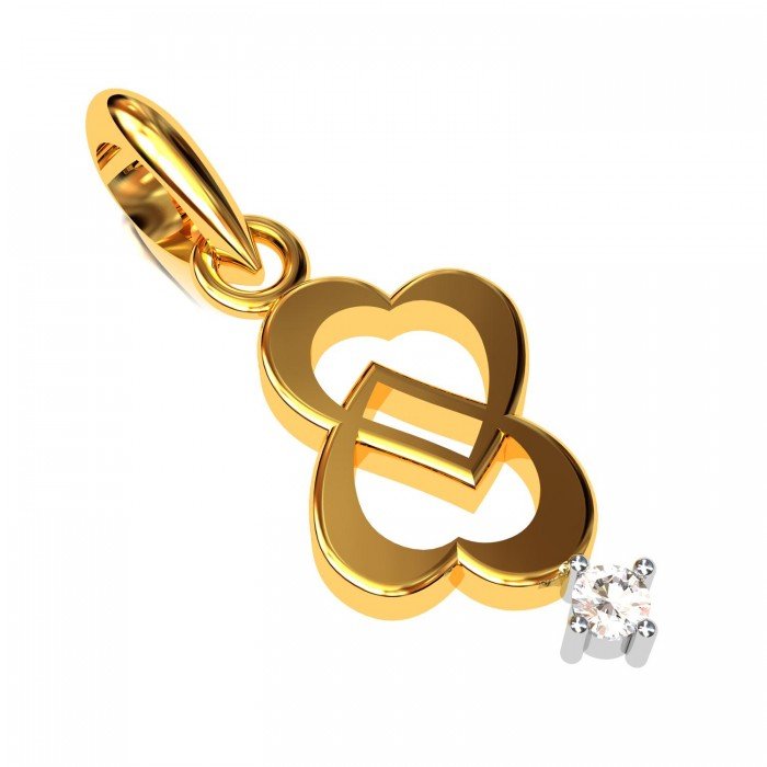 The Double Love Gold Pendent