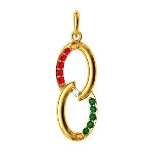 Multi Color Stone Fashion Pendant